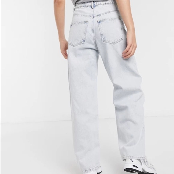 asos design high rise relaxed dad jeans - Picture 2 of 2